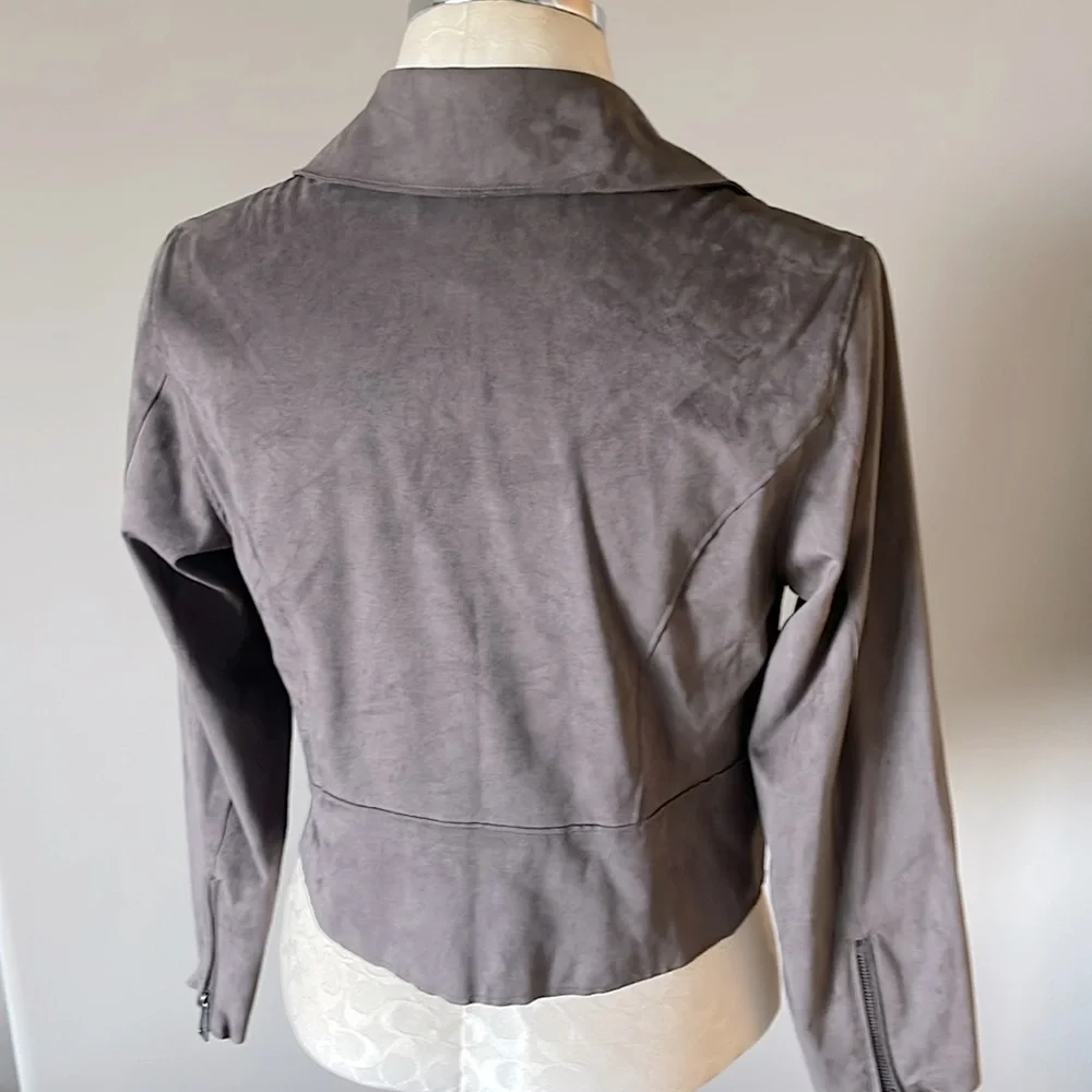 Hutch Faux Suede Leather Moto jacket - Picture 8 of 8